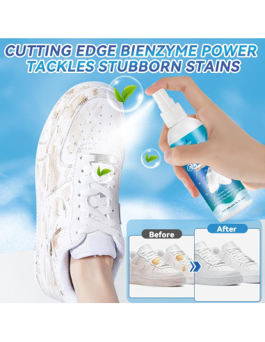 Kit de Limpieza de Zapatos Clennaner 190ml con Cepillo y Paño