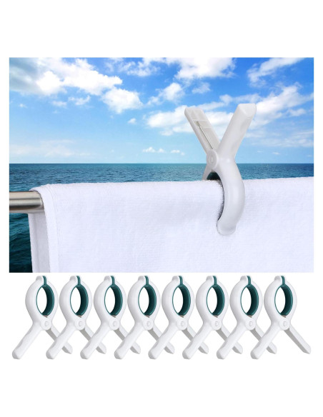 Clips para Toallas de Barco Hushee DUN2982 - 8 Piezas Resistentes