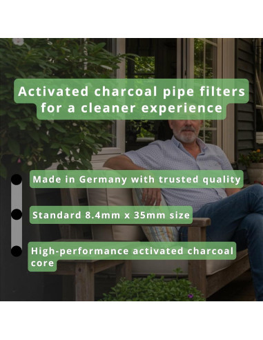 Filtros de Carbón Activado actiTube 8.4mm x 35mm - 100 Unidades