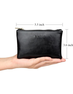 Bolsa de Tabaco FIREDOG CL74 Cuero Sintético Negro 14x9x1cm 2