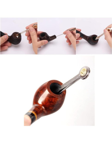 Juego de raspadores de tubería 3 en 1 AINIFU para pipa