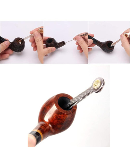 Juego de raspadores de tubería 3 en 1 AINIFU para pipa