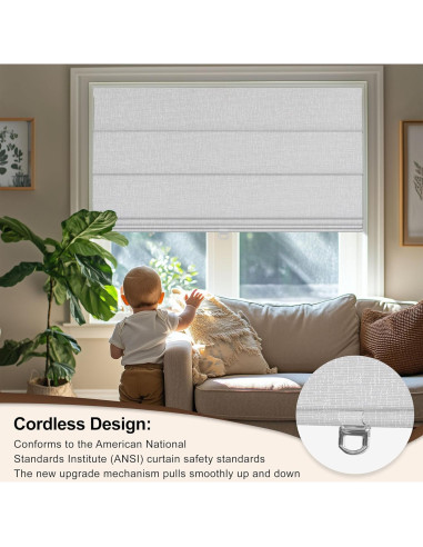 Persianas Romanas Sin Cuerda Doing-X 86x183cm Opacas UV