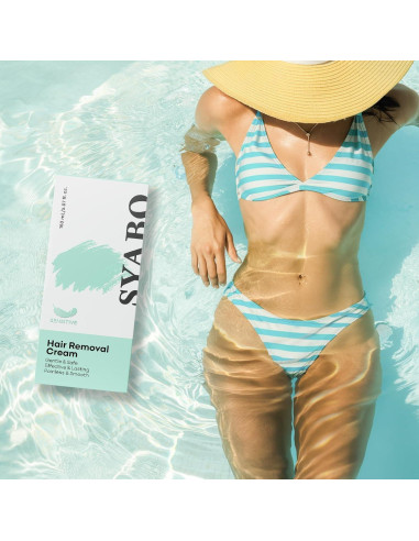 Crema Depilatoria SYABO 150ml x 2 para Piel Sensible - Bikini, Piernas, Axilas