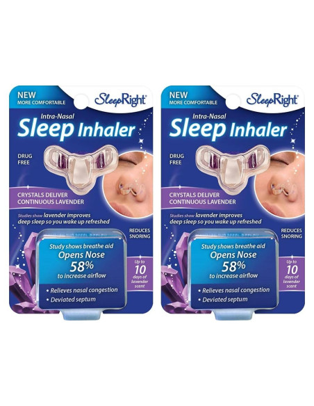 Inhalador Nasal SleepRight con Lavanda - 2 Unidades