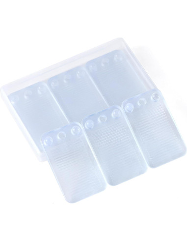 Paquete de 6 cuñas niveladoras ZZRANYE transparentes antideslizantes