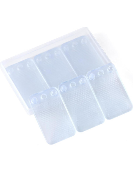 Paquete de 6 cuñas niveladoras ZZRANYE transparentes antideslizantes