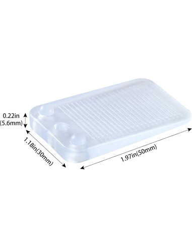 Paquete de 6 cuñas niveladoras ZZRANYE transparentes antideslizantes