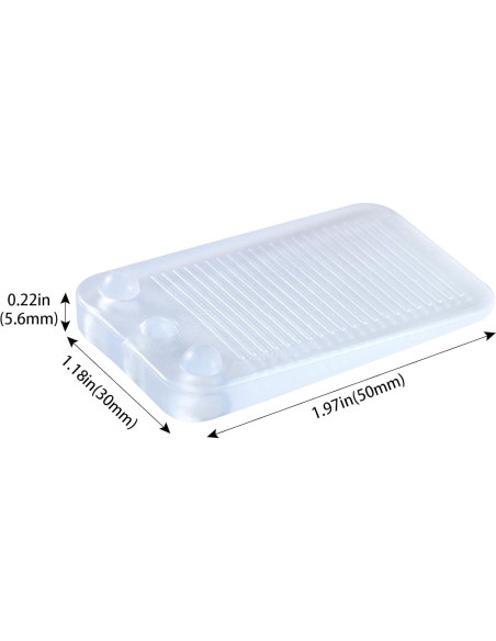 Paquete de 6 cuñas niveladoras ZZRANYE transparentes antideslizantes