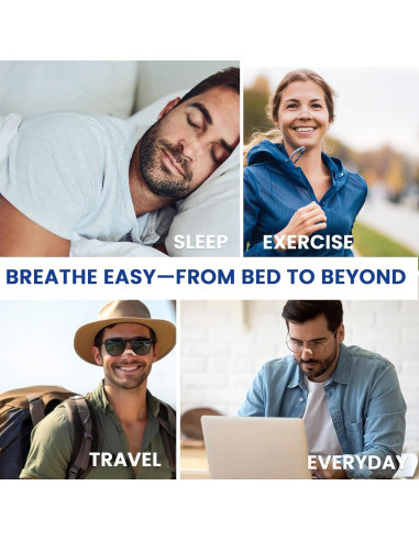 Tiras Nasales Transparentes Breathe More | Anti Ronquidos | 50 Unidades