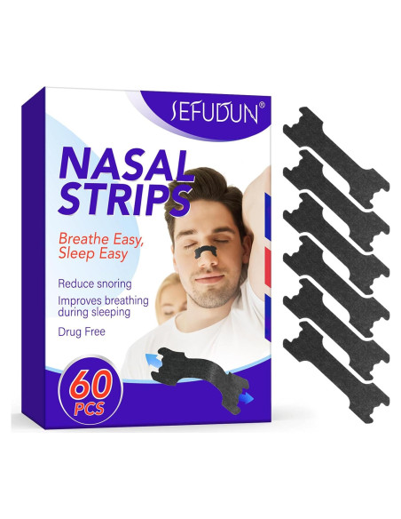 Tiras Nasales Alivio Ronquido Nengmiaokeji 60 Unidades