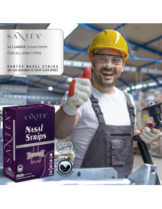 Tiras Nasales Santéx Grandes 45ct - Alivio Ronquidos y Congestión 2