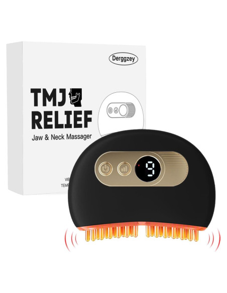 Masajeador TMJ Portátil Derggzey con Calor y Vibración