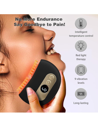 Masajeador TMJ Portátil Derggzey con Calor y Vibración