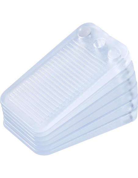 Paquete de 6 cuñas niveladoras ZZRANYE transparentes antideslizantes