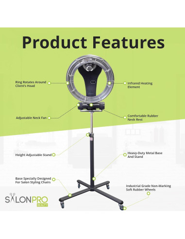 Procesador de Color de Cabello Infrarrojo SalonPro Blanco