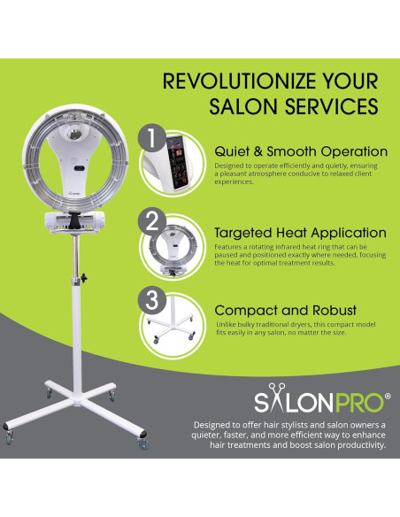 Procesador de Color de Cabello Infrarrojo SalonPro Blanco