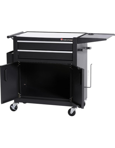 Carro de Tatuaje TANKSTORM TZ12W Acero Negro 62x33cm