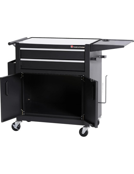 Carro de Tatuaje TANKSTORM TZ12W Acero Negro 62x33cm