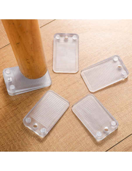 Paquete de 6 cuñas niveladoras ZZRANYE transparentes antideslizantes