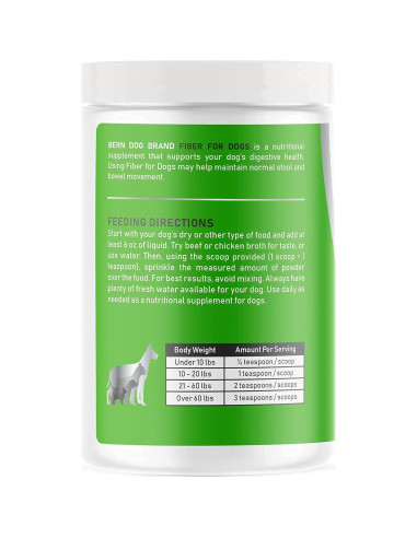Fibra para Perros Bern Dog 340g - Polvo Natural para Digestión