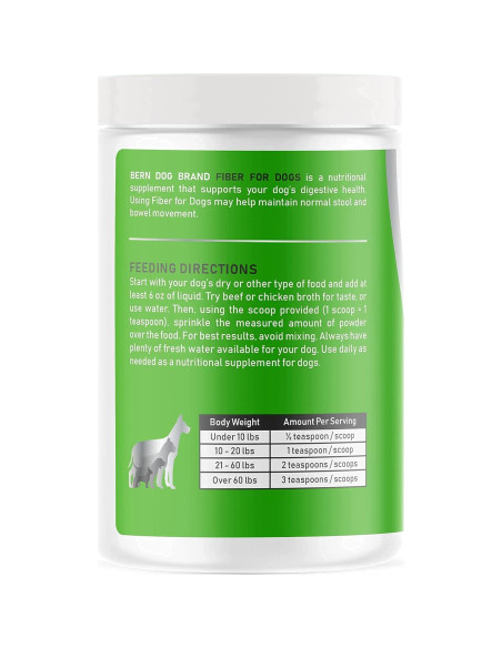 Fibra para Perros Bern Dog 340g - Polvo Natural para Digestión