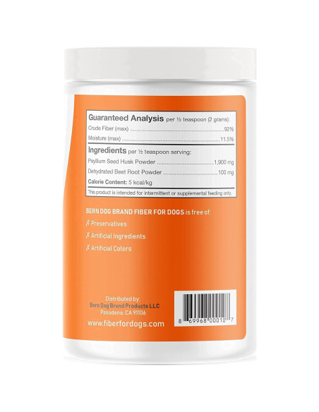 Fibra para Perros Bern Dog 340g - Polvo Natural para Digestión