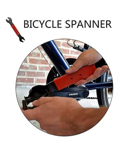 Llave de Pedal Doble Cara Nainsect 15/16/17mm para Bicicleta