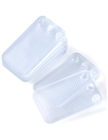 Paquete de 6 cuñas niveladoras ZZRANYE transparentes antideslizantes