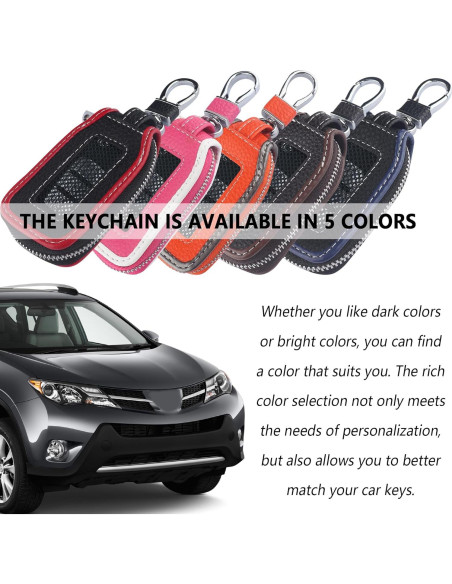 Funda de Llave de Coche Stacool de Cuero Negro/Azul