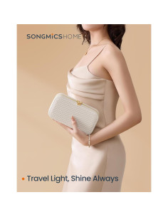 Estuche de Viaje para Joyas SONGMICS HOME Blanco Nube 2
