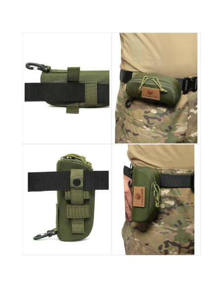 Funda Táctica Molle para Gafas Lemubeane Verde Militar