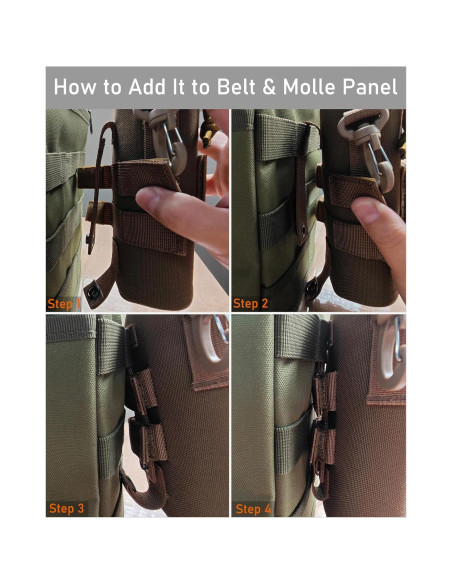 Funda Táctica Molle para Gafas Lemubeane Verde Militar