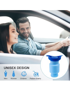 Orinal Portátil Leetye Mei AM0015-BLU 750ml Plegable Azul 2