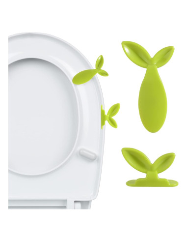 Elevador de Tapa de Inodoro Pwsap - 2 Pcs, Verde, Silicona