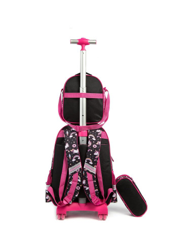 Mochila Rodante para Niñas Meetbelify Unicornio 3 en 1