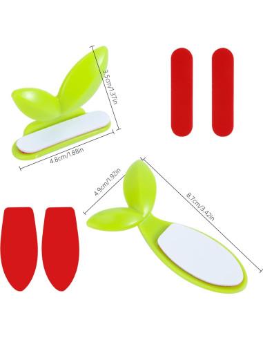 Elevador de Tapa de Inodoro Pwsap - 2 Pcs, Verde, Silicona