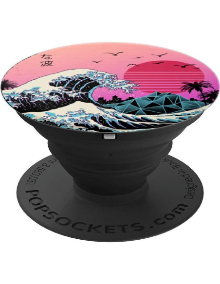 PopGrip Adhesivo PopSockets Ola Grande Kanagawa Anime 4.1cm