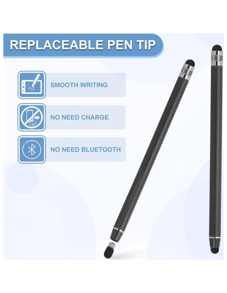 Bolígrafos Stylus PATIKIL 5 Pcs Alta Sensibilidad Negro