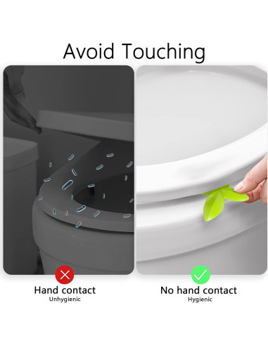 Elevador de Tapa de Inodoro Pwsap - 2 Pcs, Verde, Silicona