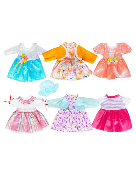 6 Conjuntos de Ropa para Muñeca Bebé 30-35 cm - Chenghai