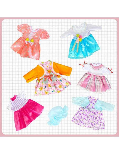 6 Conjuntos de Ropa para Muñeca Bebé 30-35 cm - Chenghai