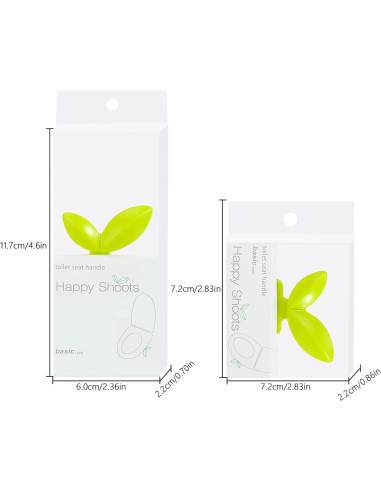 Elevador de Tapa de Inodoro Pwsap - 2 Pcs, Verde, Silicona