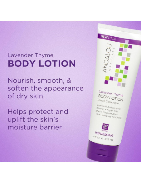 Loción Corporal Refrescante Andalou Naturals 226.8 ml Lavanda