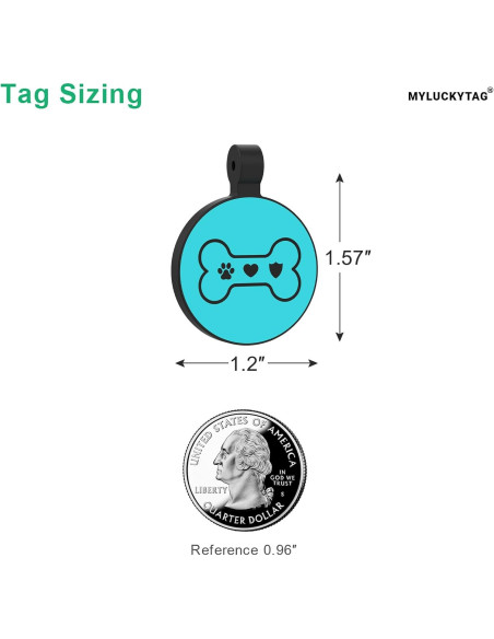 Etiqueta de Identificación QR para Perro MYLUCKYTAG Silicona 3x4cm