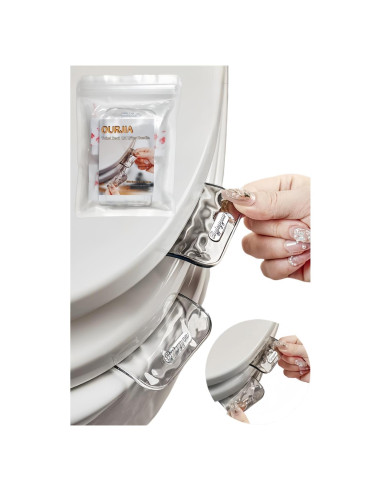 Mango de Inodoro OURJIA 4 Piezas Sin Contacto Gris y Blanco