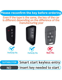 Cubierta de llavero Sindeda para Volkswagen Golf 8 y Skoda Octavia Azul 2