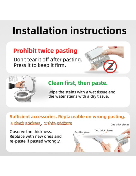 Mango de Inodoro OURJIA 4 Piezas Sin Contacto Gris y Blanco