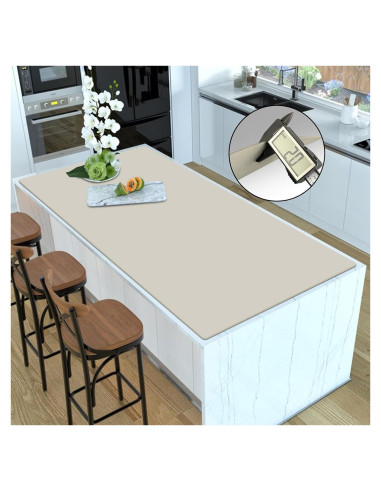 Alfombrilla de Silicona Ultibe 120x60cm Antideslizante Gris Beige