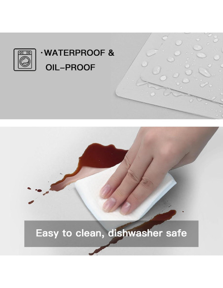 Alfombrilla de Silicona Ultibe 120x60cm Antideslizante Gris Beige